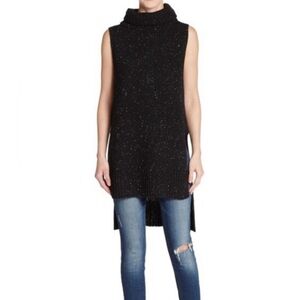 Sam Edelman Cowl Sleeveless Speckled Sweater